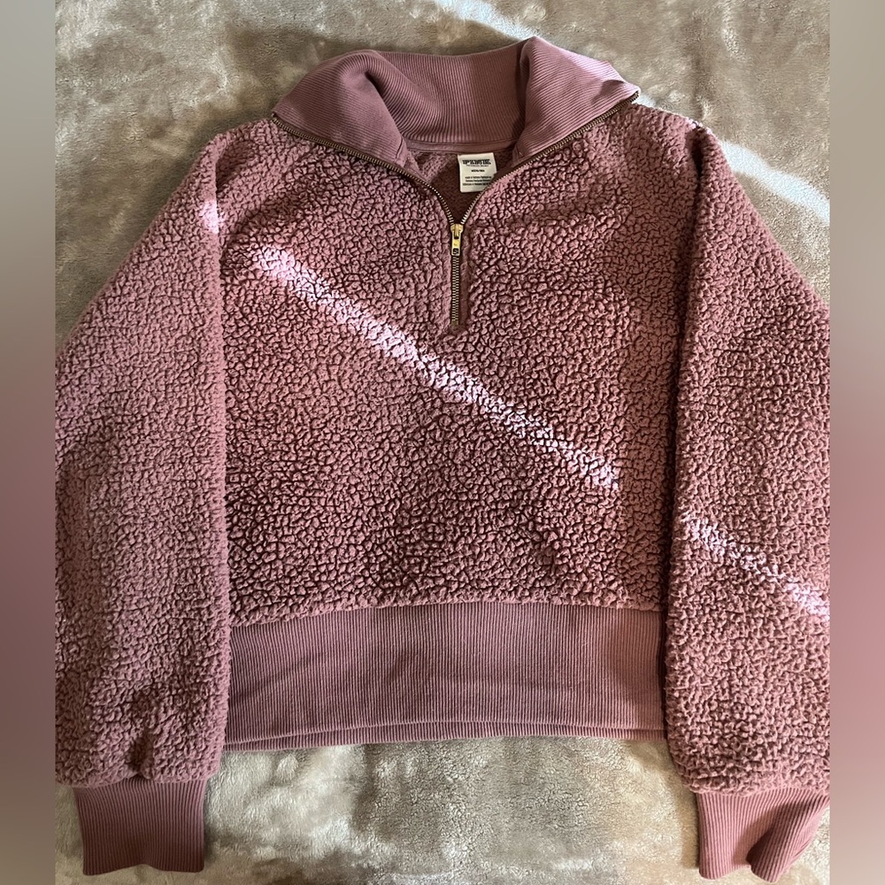 PINK Sherpa Pullover